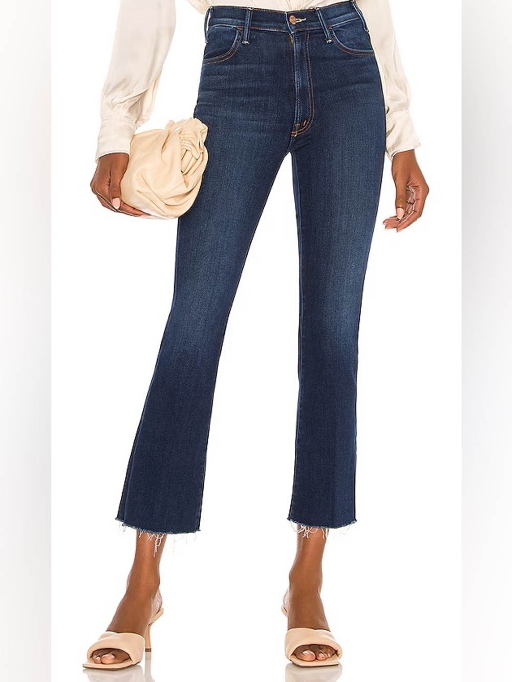 Mother denim the hustler ankle fray jeans